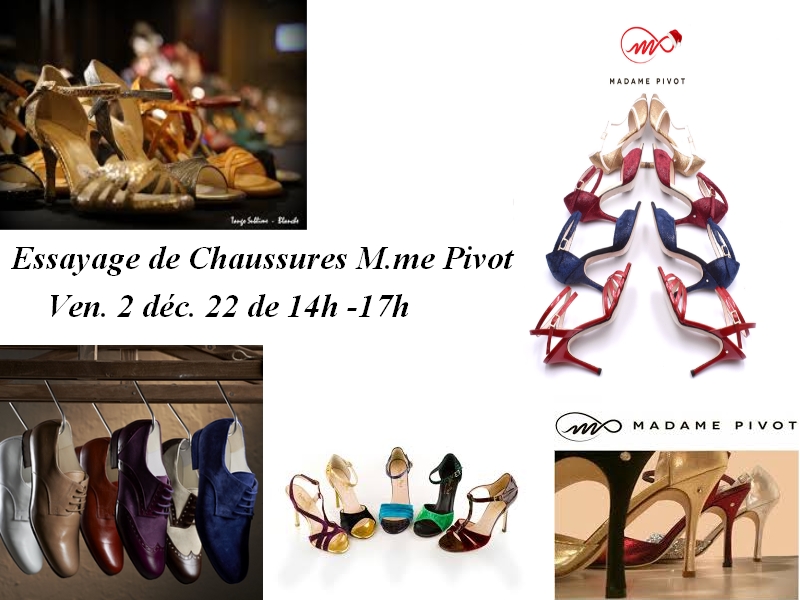 You are currently viewing Essayage de Chaussures Tango Vendredi 2 décembre 2022