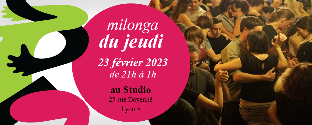 Milonga du Jeudi du 23 Février 2023