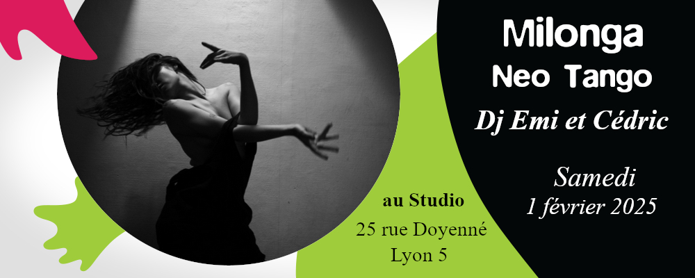 Neo-Milonga samedi 1 février Dj Emi Farashi et Cédric de Crest