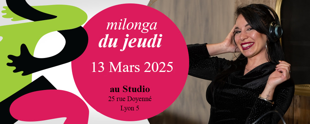 Milonga du Jeudi 13 mars Bienvenida Eva Guerrero