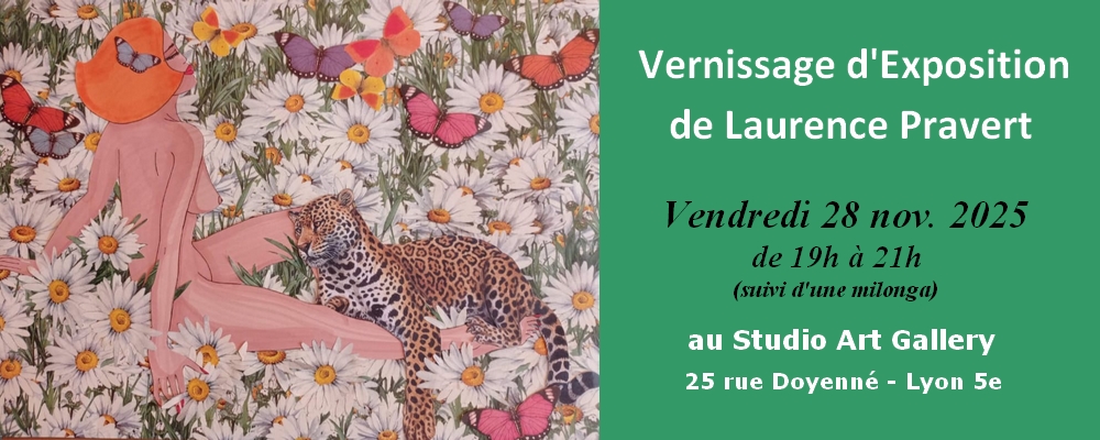 Read more about the article Vernissage d’Exposition de Laurence Pravert Ven. 28 nov. 19h