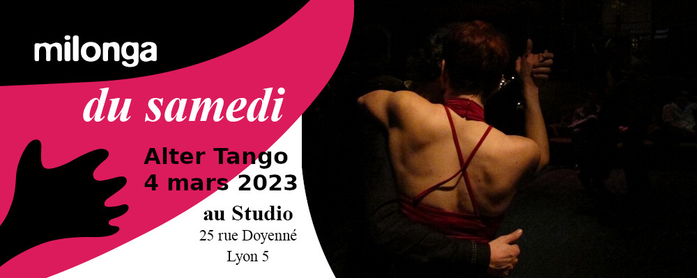 Read more about the article Milonga Alter Tango samedi 4 mars 2023